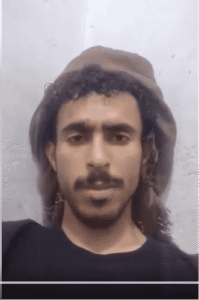 لقطة شاشة من الفيديو المنشور على صفحة يمن بوست في الفيسبوك،بتاريخ 23 أيلول/سبتمبر 2025، يظهر فيه آدم القاضي. تم التقاطها من قبل الأرشيف اليمني بتاريخ 10 كانون الأول/ديسمبر 2025.